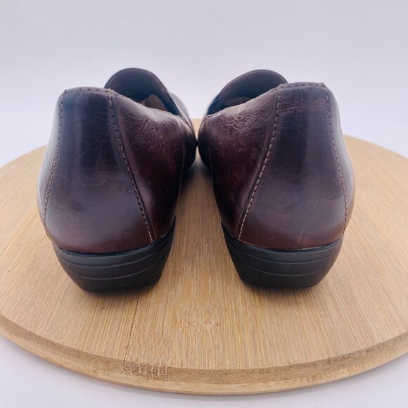 Dansko Shoes Womens 6.5 37 Brown Leather Comfort Flats Minimalist - Picture 7 of 12